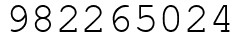 Число 982265024.