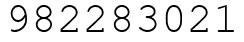 Число 982283021.