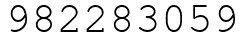 Число 982283059.