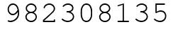 Число 982308135.