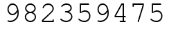 Число 982359475.