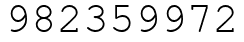 Число 982359972.