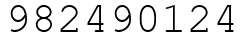 Число 982490124.