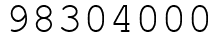 Число 98304000.