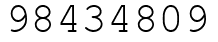 Число 98434809.