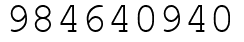 Число 984640940.