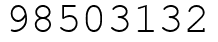 Число 98503132.