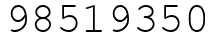 Число 98519350.