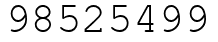 Число 98525499.