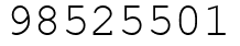 Число 98525501.