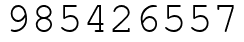 Число 985426557.