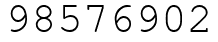 Число 98576902.
