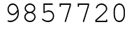 Число 9857720.