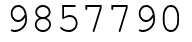 Число 9857790.