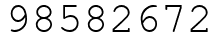 Число 98582672.
