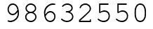 Число 98632550.