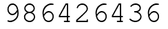 Число 986426436.