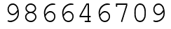 Число 986646709.
