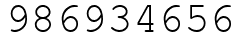 Число 986934656.