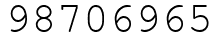 Число 98706965.