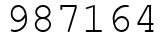Число 987164.