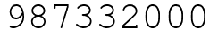 Число 987332000.