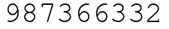 Число 987366332.