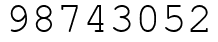 Число 98743052.