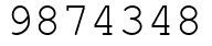 Число 9874348.