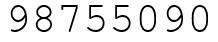Число 98755090.