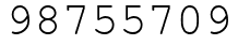 Число 98755709.