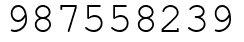 Число 987558239.