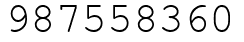 Число 987558360.