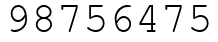 Число 98756475.