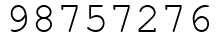 Число 98757276.