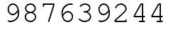 Число 987639244.