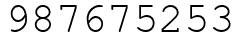 Число 987675253.