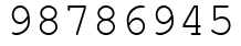 Число 98786945.
