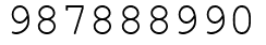 Число 987888990.