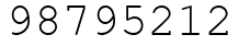 Число 98795212.