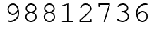 Число 98812736.