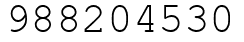 Число 988204530.