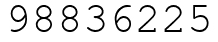 Число 98836225.