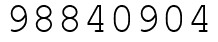 Число 98840904.
