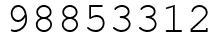 Число 98853312.