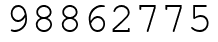 Число 98862775.