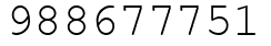 Число 988677751.