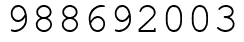 Число 988692003.