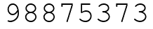 Число 98875373.