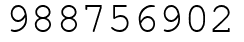 Число 988756902.
